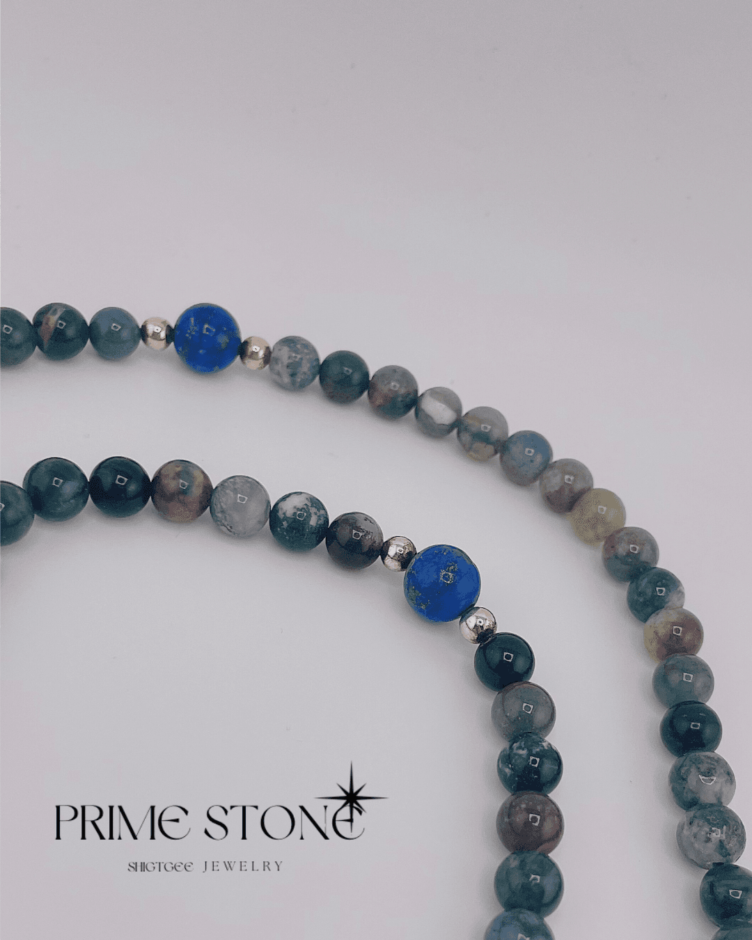 Замагт мана (Moss agate) Номин (Lapis lazuli) тай эрхи - 4